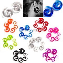 Spiral Acrylic Ear Tapers