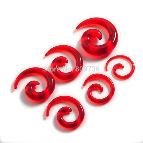 Spiral Acrylic Ear Tapers