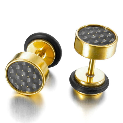Carbon Fiber Stud Earring