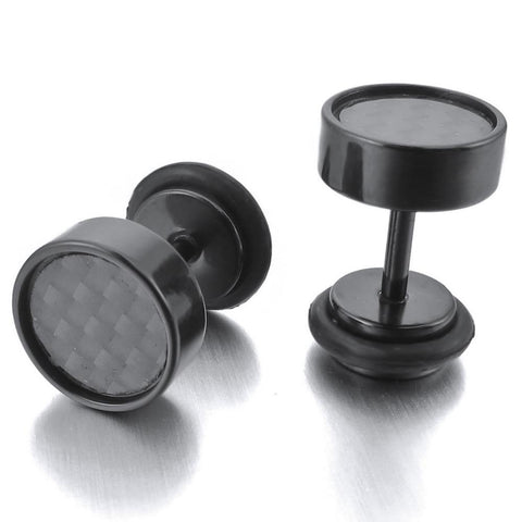 Carbon Fiber Stud Earring