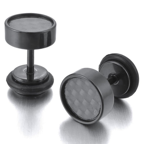 Carbon Fiber Stud Earring