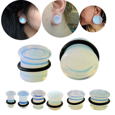 Natural Opalite Ear Stretcher