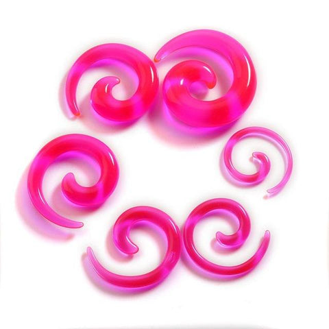 Spiral Acrylic Ear Tapers