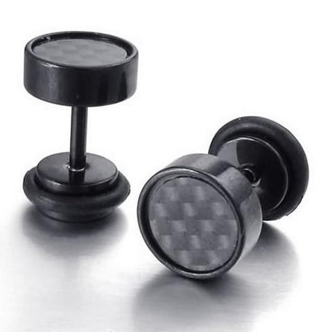 Carbon Fiber Stud Earring
