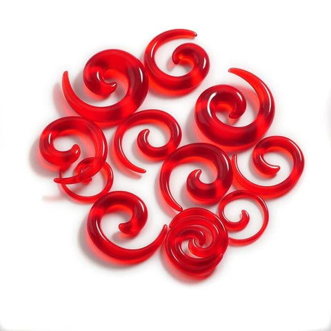 Spiral Acrylic Ear Tapers