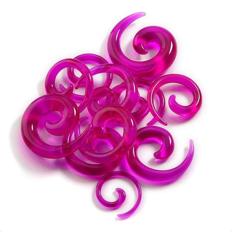 Spiral Acrylic Ear Tapers