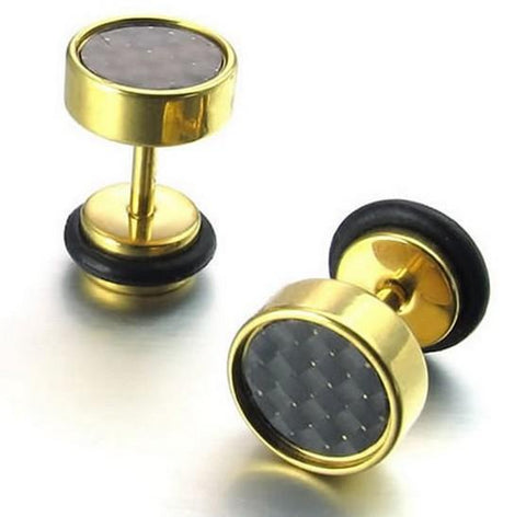 Carbon Fiber Stud Earring